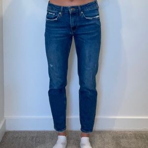 Zara Mid-Rise Straight Leg Jeans